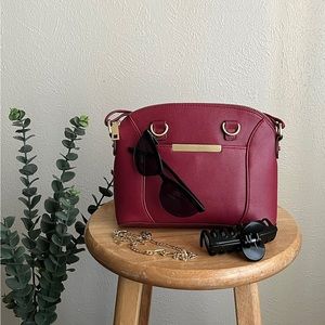 Burgundy Crossbody Purse